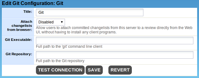 Server-side integration with Git