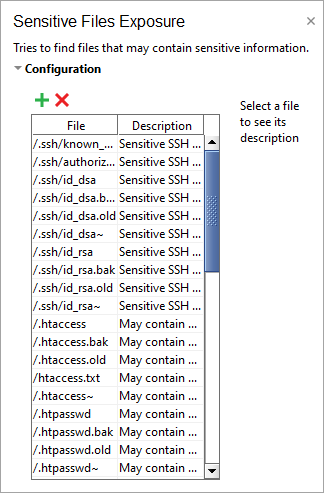 ReadyAPI: Sensitive Files scan configuration
