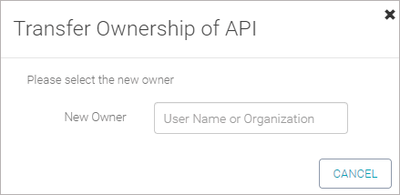 Transferring API ownership