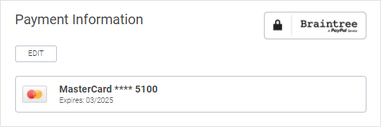 Payment information