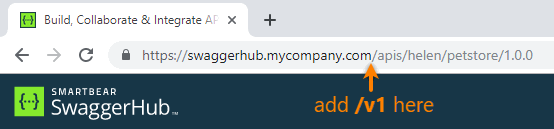 Downloading an API definition from the address bar