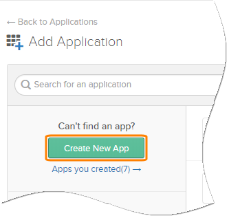 Create New App