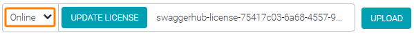 Uploading a license