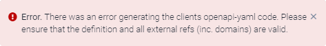 Export error caused by issues with external $refs