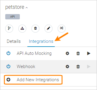The Add New Integration menu item