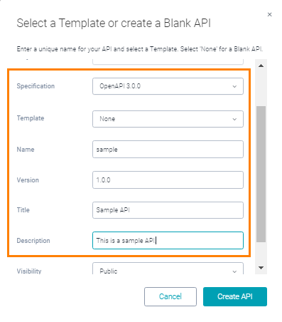API information