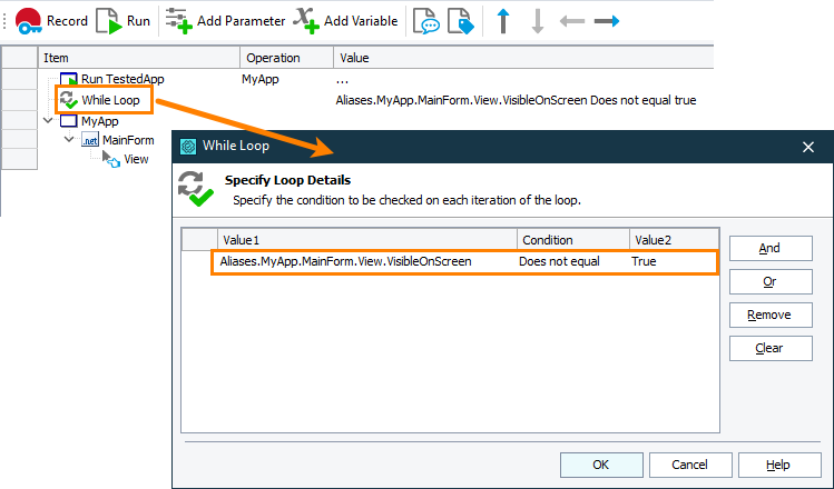 Using a loop to wait until the object changes its state Using a loop to wait until the object changes its state