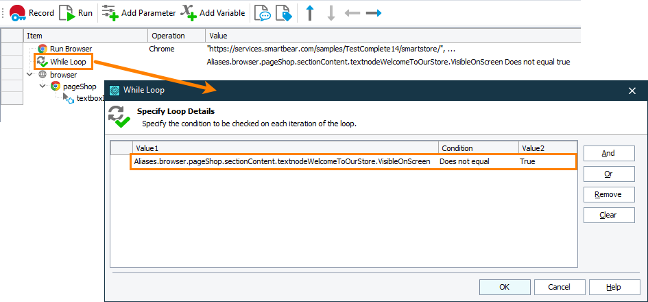 Using a loop to wait until the object changes its state Using a loop to wait until the object changes its state