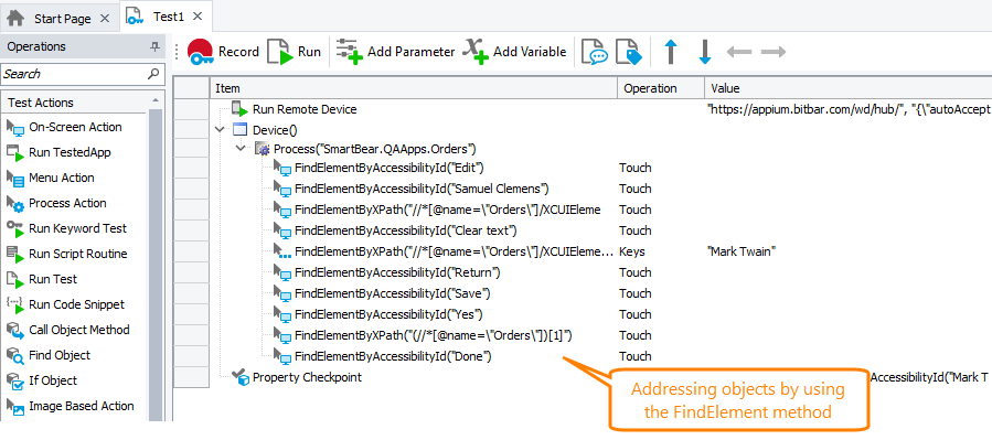 Locating objects in mobile applications without name mapping Locating objects in mobile applications without name mapping