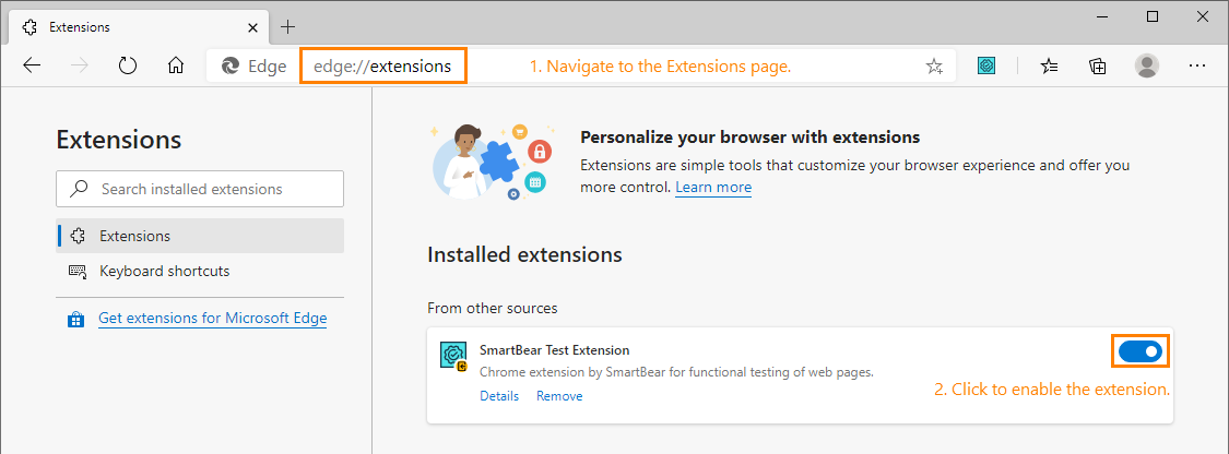 Automated web testing with TestComplete: Enabling the SmartBear Test extension Automated web testing with TestComplete: Enabling the SmartBear Test extension