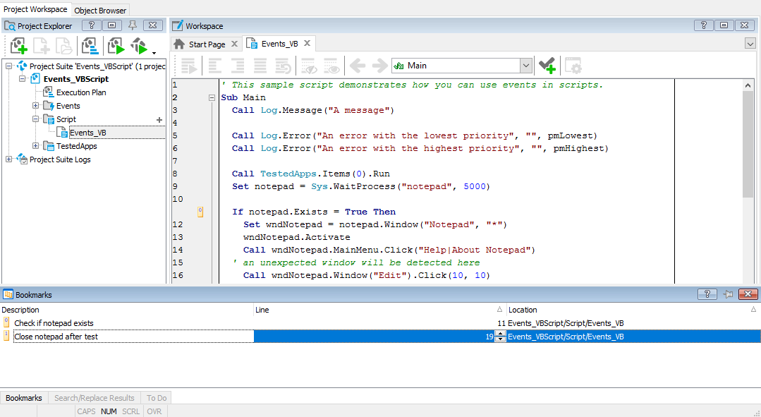Bookmarks Panel Bookmarks Panel