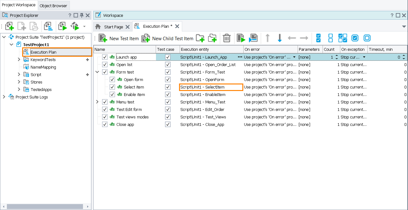 Set the On error property to Use project's On error property Set the On error property to Use project's On error property