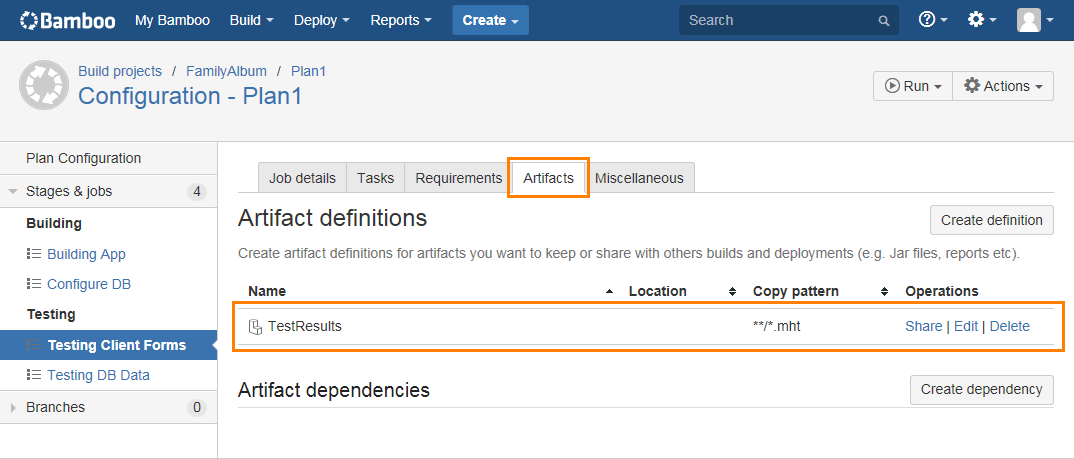 Running TestComplete tests from Bamboo: Configuring build to collect test results Running TestComplete tests from Bamboo: Configuring build to collect test results