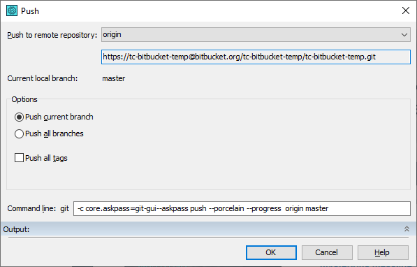 Pushing TestComplete files to the BitBucket repository Pushing TestComplete files to the BitBucket repository