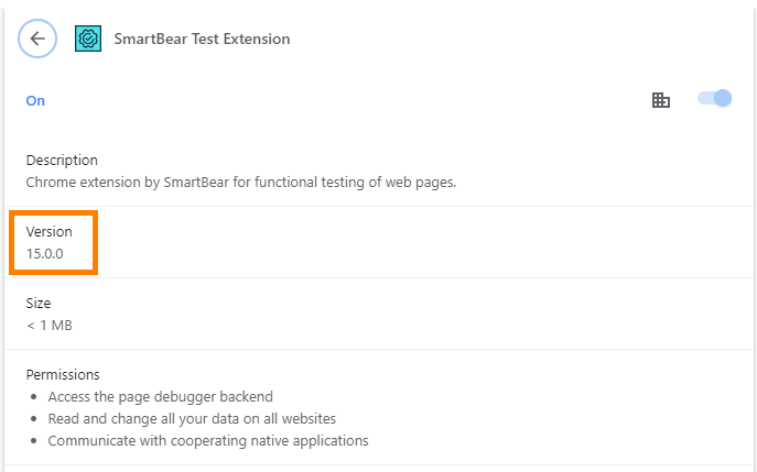 SmartBear Test Extension SmartBear Test Extension