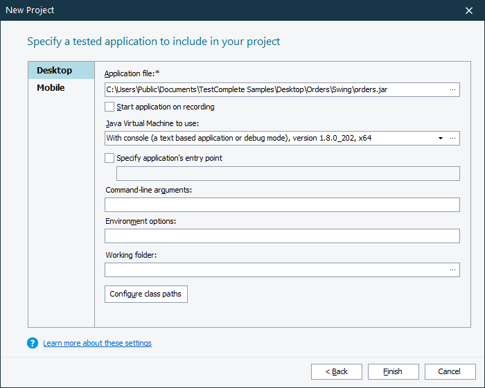 A sample view of the page Sample view of the page