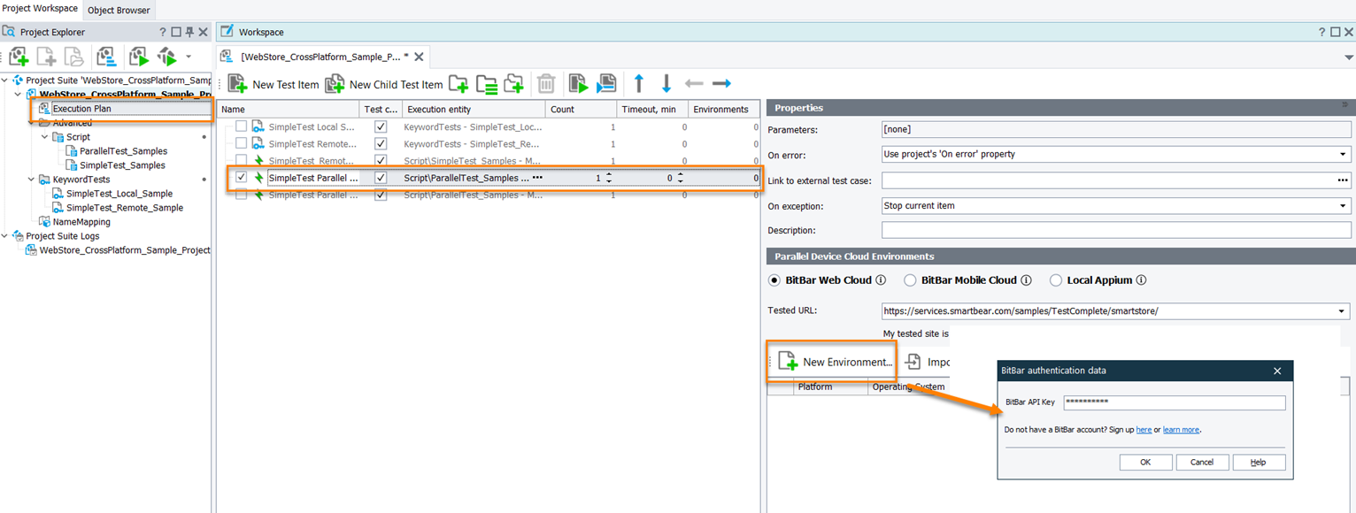 Logging in to the BitBar account Logging in to the BitBar account