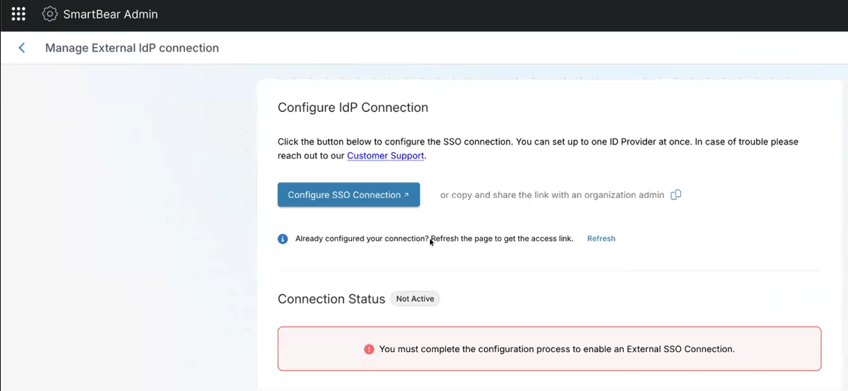 Configure IdP Connection