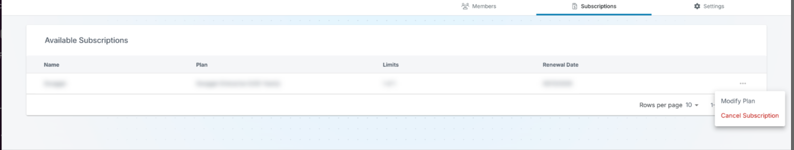 Modify Plan Modify Plan