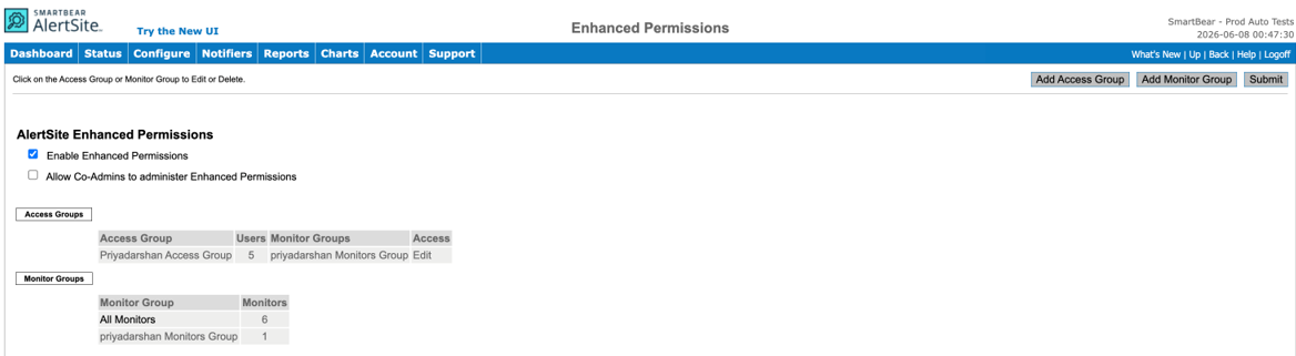 Enabling Enhanced Permissions in UXM Enahnced Permissions