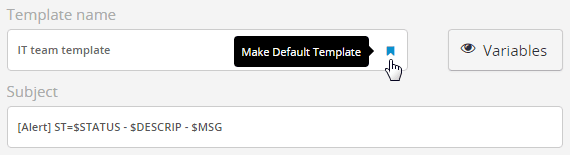 Make default template