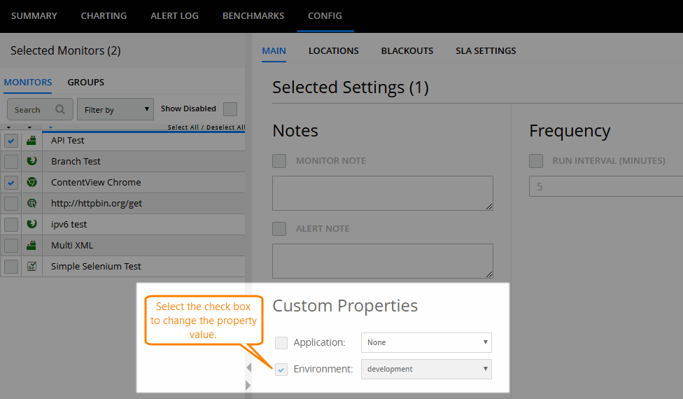 Bulk edit custom properties
