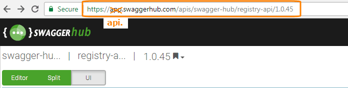 Getting API definition URL from SwaggerHub