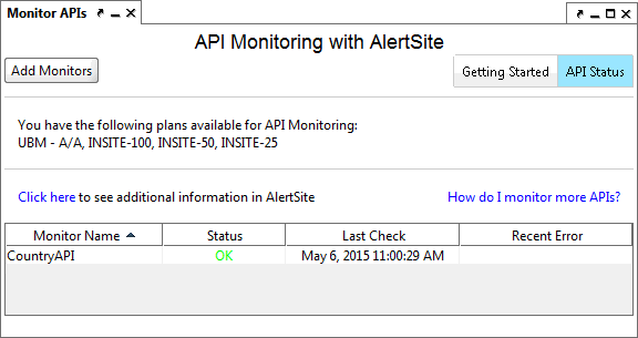 API Status