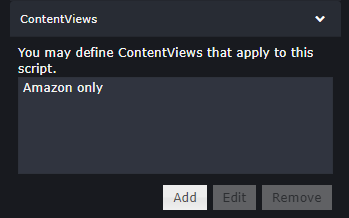 ContentView: Amazon only