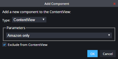 Excluding a component from ContentViews