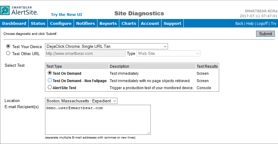 Site Diagnostics