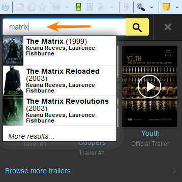 Searching the IMDb mobile site