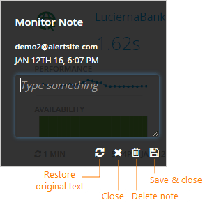 Note edit interface
