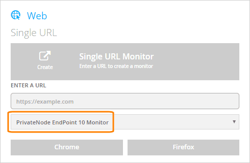 PrivateNode EndPoint plan for monitors