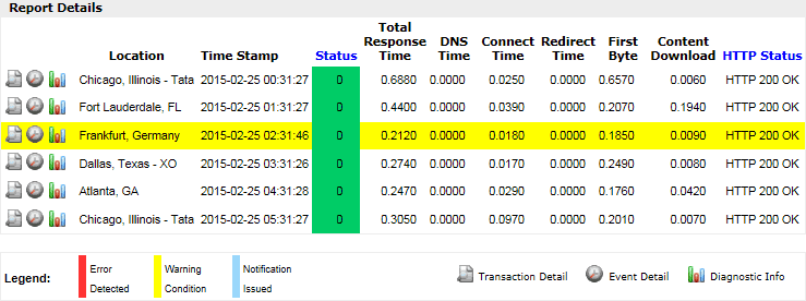 Detail Report - Report Details