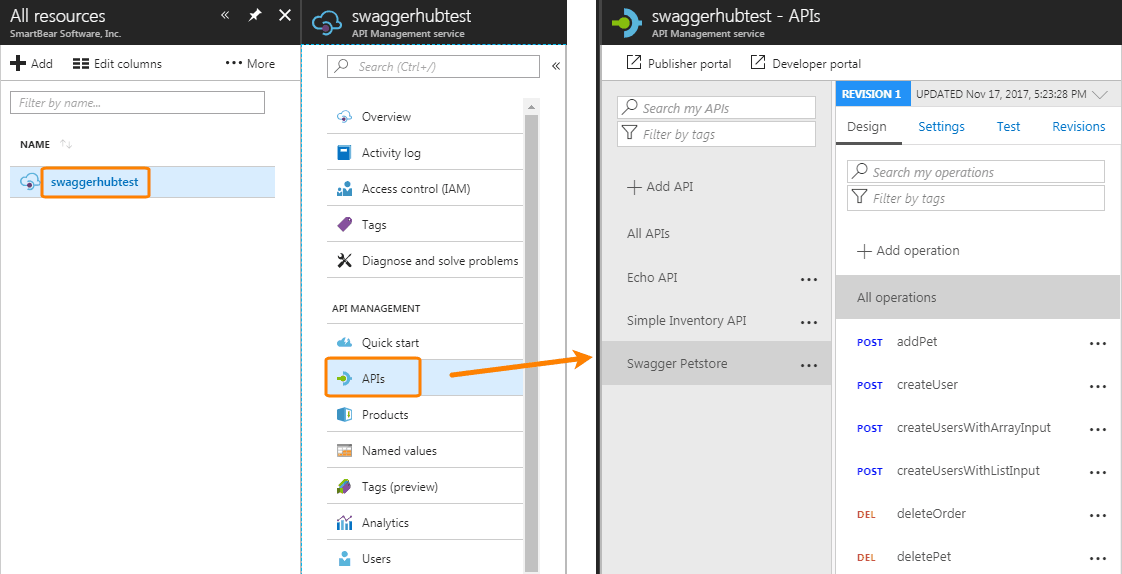 API in Azure API Management