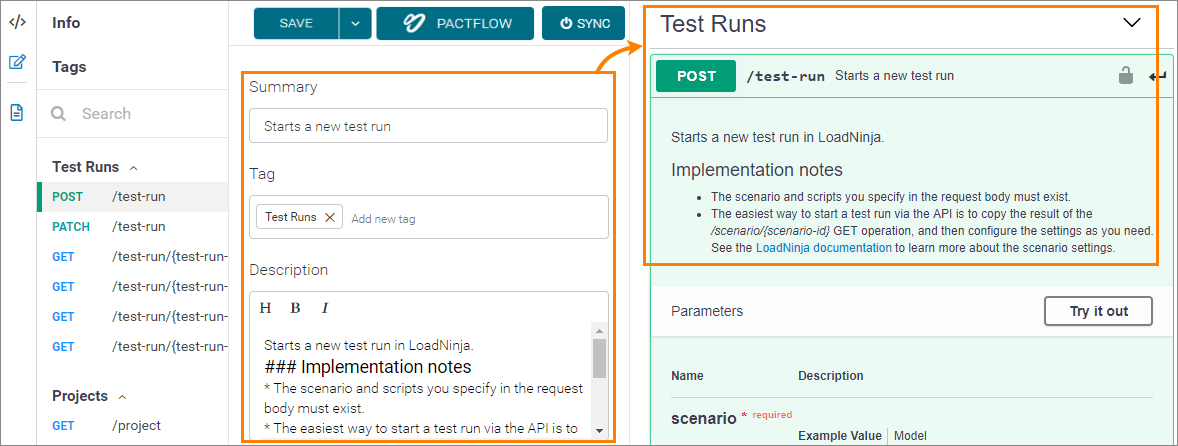 SwaggerHub Visual Editor: Operation metadata