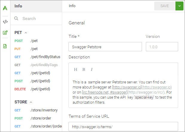 SwaggerHub: Visual Editor for OpenAPI definitions