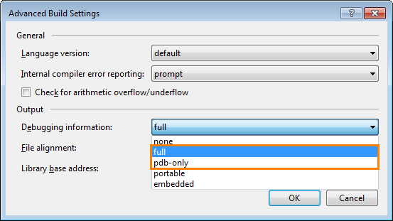 Compiler Settings For Microsoft Visual C 05 17 Aqtime Documentation