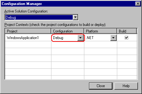 Configuration Manager Dialog