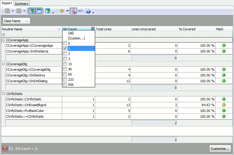 Filtering Results by Column Value