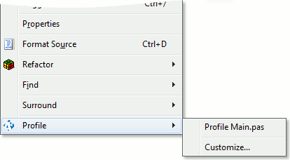 Profile Submenu