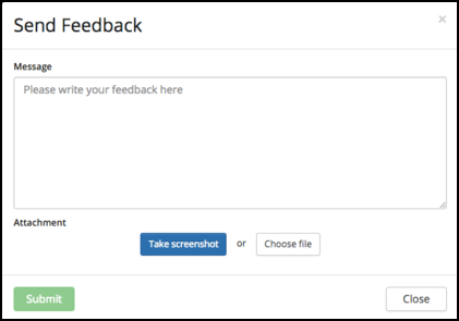Send feedback form