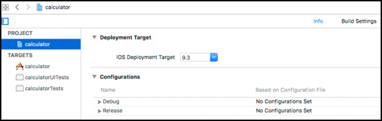Deployment target version