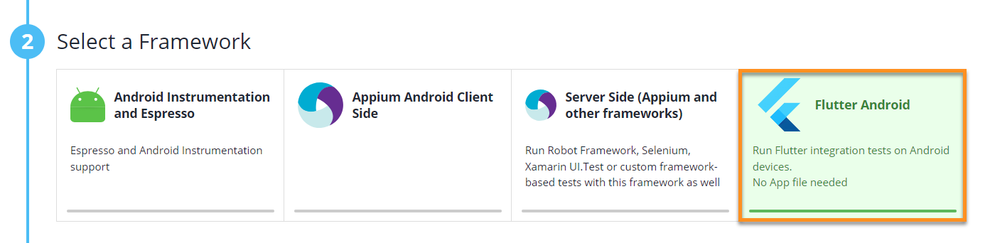 Appium Android Server Side test run