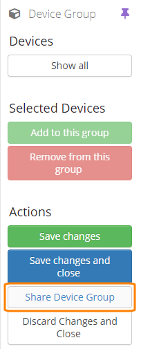 Sharing a device group