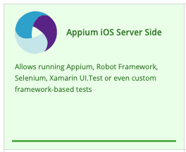 Appium iOS Server Side test run