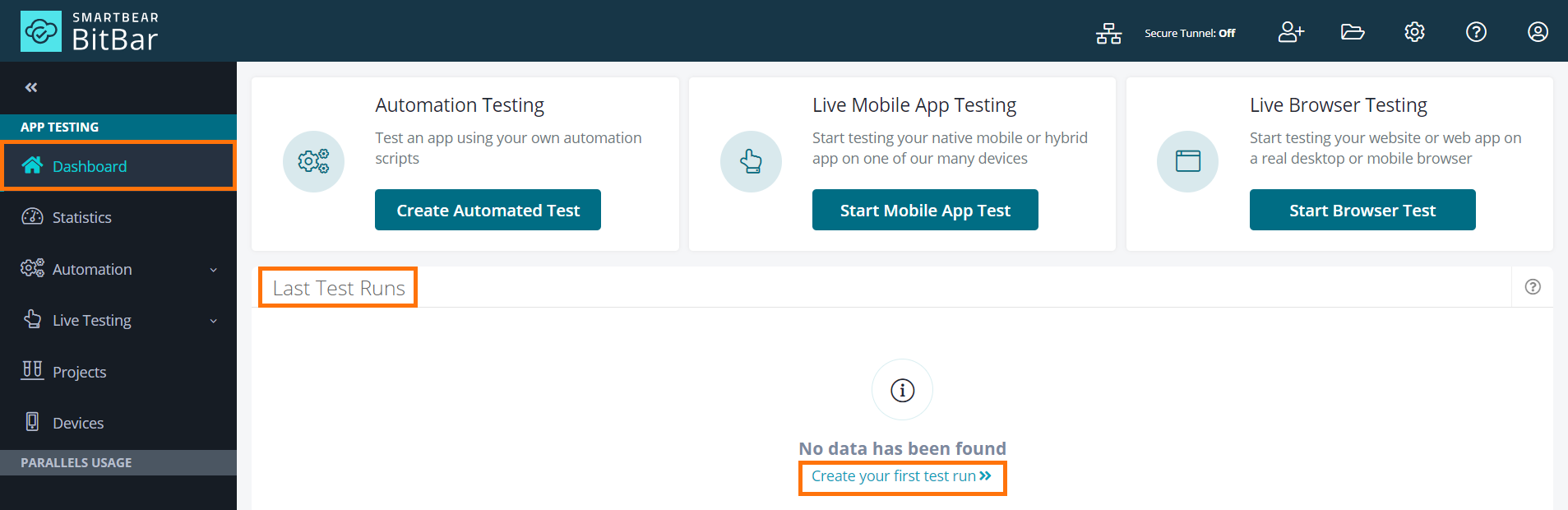BitBar_screenshot_dashboard_create_your_first_test_run.png