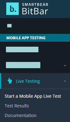 Creating a live test