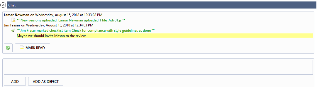Chat section in Visual Studio Extension